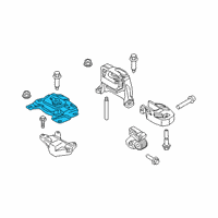 OEM 2015 Ford Focus Upper Transmission Mount Diagram - AV6Z-6068-A