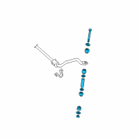 OEM Chevrolet Express 2500 Stabilizer Link Diagram - 25747956