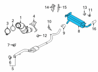 OEM 2022 BMW 330e REAR MUFFLER WITH EXHAUST FL Diagram - 18-30-7-933-830