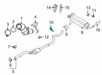 OEM 2021 BMW Z4 BRACKET EXHAUST, REAR Diagram - 18-20-8-684-861