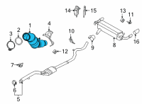 OEM BMW 330e RP CATALYTIC CONV.CLOSE TO T Diagram - 18-32-8-482-647