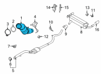 OEM 2021 BMW 330e xDrive RP CATALYTIC CONV.CLOSE TO T Diagram - 18-32-8-482-647