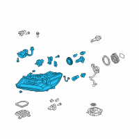 OEM 2012 Acura RL Right Headlight Unit Diagram - 33101-SJA-A21