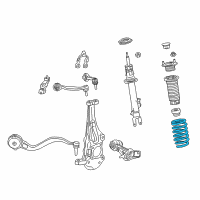 OEM 2018 Lexus LS500h Spring Coil FR Diagram - 48131-50281