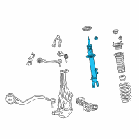 OEM 2020 Lexus LS500h ABSORBER Assembly, Shock Diagram - 48510-80869