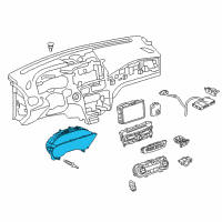 OEM Infiniti Instrument Combination Meter Assembly Diagram - 24810-HW50B