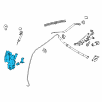 OEM 2015 Infiniti Q70 Windshield Washer Tank Assembly Diagram - 28910-1MA0A