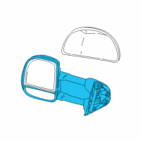 OEM 2000 Ford Excursion Mirror Assembly Diagram - 3C7Z-17682-EAA