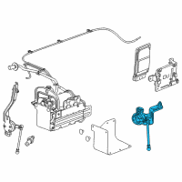 OEM 2015 Cadillac XTS Rear Sensor Diagram - 23180307