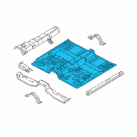 OEM Kia Optima Panel-Center Floor Diagram - 6511138100