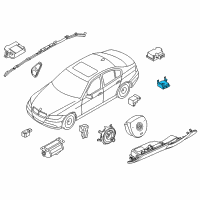 OEM BMW 335is Sensor Diagram - 72-11-7-266-429