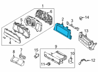 OEM Hyundai Elantra Cluster Assembly-Instrument Diagram - 94031-AA120