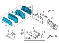 OEM 2021 Hyundai Elantra Cluster Assembly-Instrument Diagram - 94001-BY000