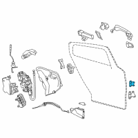 OEM 2019 Infiniti QX30 Hinge Assy-Rear Door, Upper RH Diagram - 82400-5DA0A