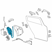 OEM Infiniti QX30 Controller-Lock & Remote, Rear Door RH Diagram - 82500-5DC0A