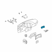 OEM 2005 Buick Rendezvous Heater & Air Conditioner Control Assembly Diagram - 10339960