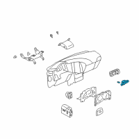 OEM 2007 Buick Rendezvous Switch Asm-Rear Window Wiper & Washer & End Gate Window Diagram - 10334137