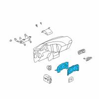 OEM Buick Rendezvous Instrument Cluster Diagram - 10338234