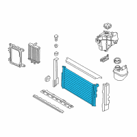 OEM 2019 BMW M240i xDrive Radiator Diagram - 17-11-8-482-623