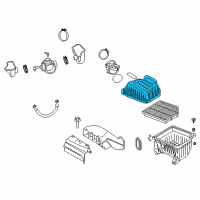 OEM 2009 Hyundai Veracruz Cover-Air Cleaner Diagram - 28111-3J100