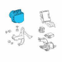 OEM Lexus IS350 ACTUATOR Assembly, Brake Diagram - 44050-53841