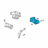 OEM 2017 Ram 3500 Bracket-Engine Mount Diagram - 68137446AA