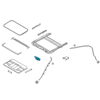 OEM Motor Assy-Sunroof Diagram - 91295-5CA1A