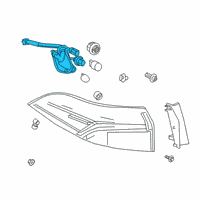 OEM Toyota Corolla Socket & Wire Diagram - 81555-12D10