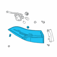 OEM Toyota Corolla Combo Lamp Diagram - 81561-12D10