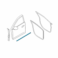 OEM 2013 Lincoln MKT Lower Weatherstrip Diagram - AE9Z-7420758-A