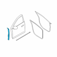 OEM Lincoln MKT Front Weatherstrip Diagram - AE9Z-7420520-A