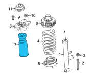 OEM BMW 430i xDrive Additional Damper, Rear Diagram - 33-53-6-860-161