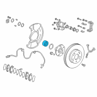 OEM Honda Civic Bearing Assembly, Front Hub Diagram - 44300-TBC-A01