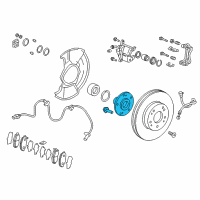 OEM 2019 Honda Civic Hub Assembly, Front Diagram - 44600-TBA-A00