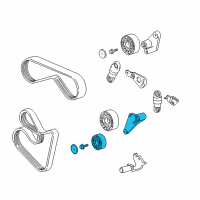 OEM 1996 BMW 840Ci Adjusting Pulley Diagram - 11-28-1-736-724