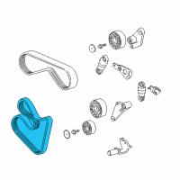 OEM 1994 BMW 540i Ribbed V-Belt Diagram - 11-28-7-636-367