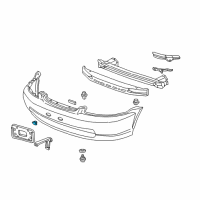 OEM 1999 Honda Civic Cap, License Plate *R96P* (INZA RED PEARL) Diagram - 90672-SB2-670A8