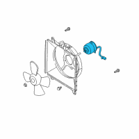 OEM 2002 Kia Rio Motor-Fan Diagram - 25386FD010