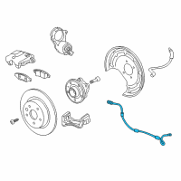 OEM 2018 GMC Terrain Rear Speed Sensor Diagram - 84449198