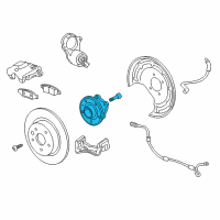 OEM 2022 Chevrolet Equinox Hub & Bearing Diagram - 13507356