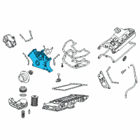 OEM BMW 760i Timing Case Cover, Bottom Diagram - 11-14-7-513-438