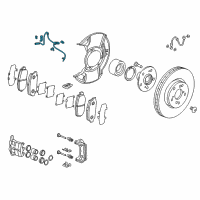 OEM Honda Accord Sensor Assembly Front Diagram - 57450-T2F-A01