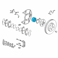 OEM Acura TLX Bearing Assembly, Front Hub Diagram - 44300-TZ3-A01