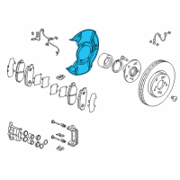 OEM Acura TLX Splash Guard, Front Diagram - 45255-TZ3-A01