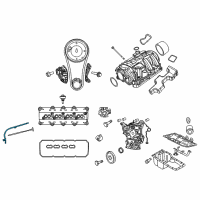 OEM 2009 Jeep Commander Tube-Engine Oil Indicator Diagram - 53013974AA