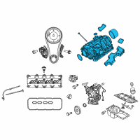 OEM 2010 Jeep Grand Cherokee Engine Intake Manifold Complete Assembly Diagram - 68048131AC