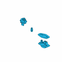OEM 2000 Honda Civic Light Assy., License Diagram - 34100-S84-A01