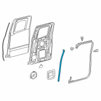 OEM Toyota Tacoma Front Weatherstrip Diagram - 67873-04011