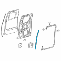 OEM 2020 Toyota Tacoma Front Weatherstrip Diagram - 67873-04011