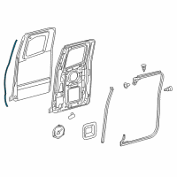 OEM 2016 Toyota Tacoma Surround Weatherstrip Diagram - 67895-04010